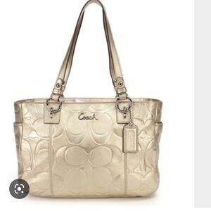 Gold Metallic Coach Bag​​​